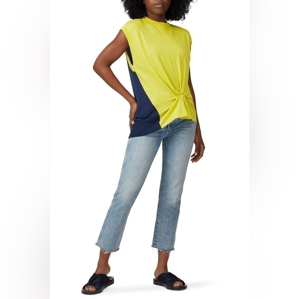 Nina Ricci Colorblock Knot Detail wool Top large